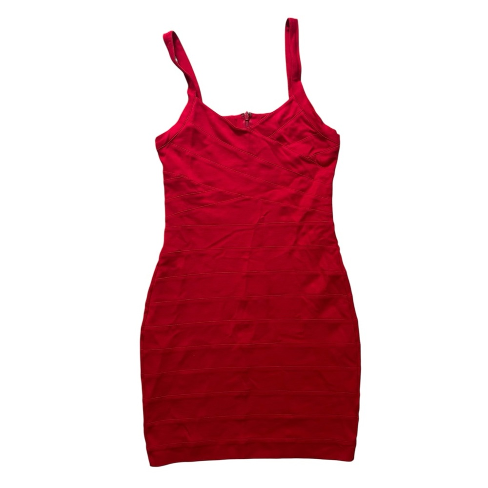 Express Red Sleeveless Bodycon Dress